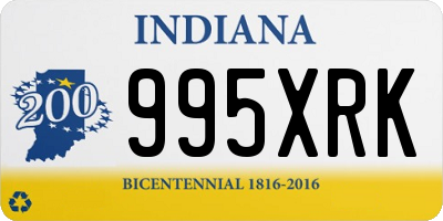 IN license plate 995XRK