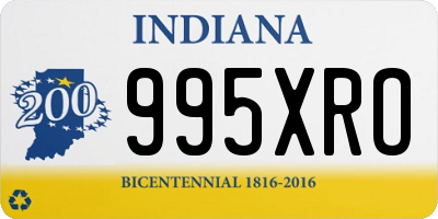 IN license plate 995XRO