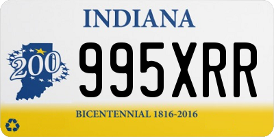 IN license plate 995XRR