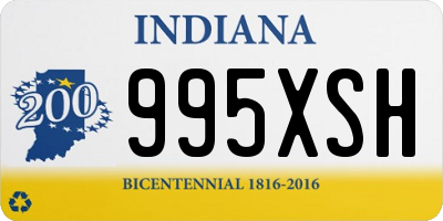 IN license plate 995XSH