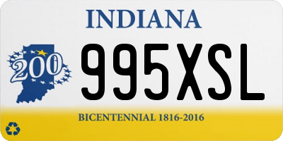 IN license plate 995XSL