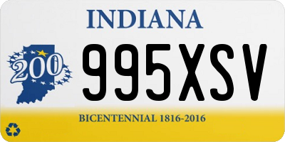 IN license plate 995XSV