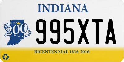 IN license plate 995XTA