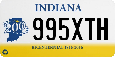 IN license plate 995XTH