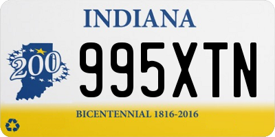 IN license plate 995XTN