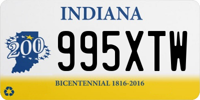 IN license plate 995XTW