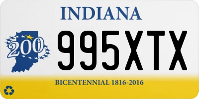 IN license plate 995XTX