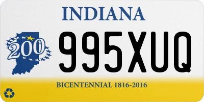 IN license plate 995XUQ