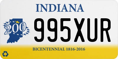 IN license plate 995XUR