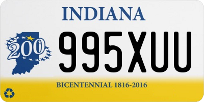 IN license plate 995XUU