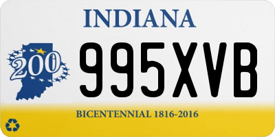 IN license plate 995XVB