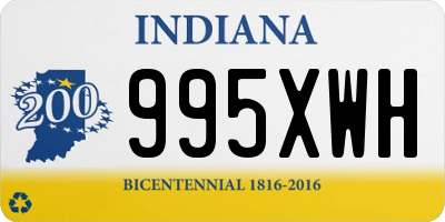 IN license plate 995XWH