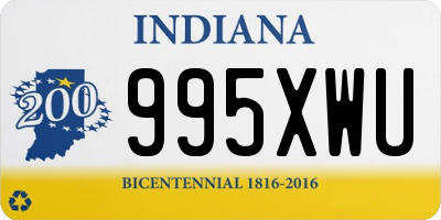 IN license plate 995XWU