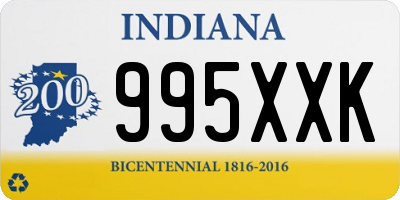 IN license plate 995XXK