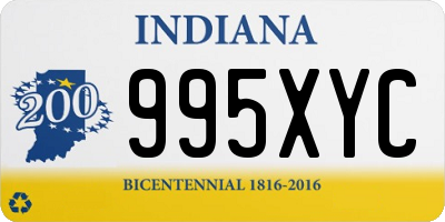 IN license plate 995XYC