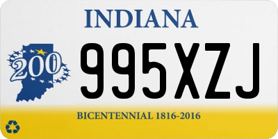 IN license plate 995XZJ