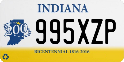 IN license plate 995XZP