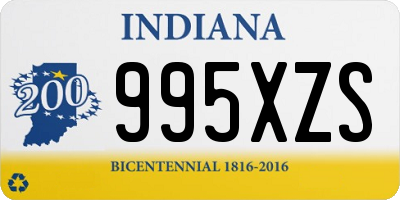 IN license plate 995XZS