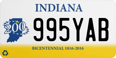 IN license plate 995YAB