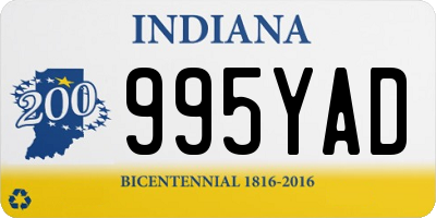 IN license plate 995YAD