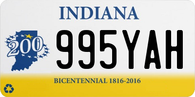 IN license plate 995YAH