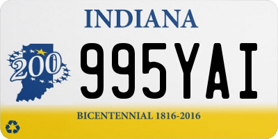 IN license plate 995YAI