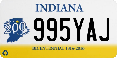 IN license plate 995YAJ