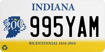 IN license plate 995YAM