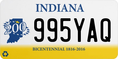 IN license plate 995YAQ