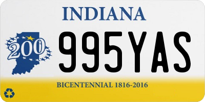 IN license plate 995YAS