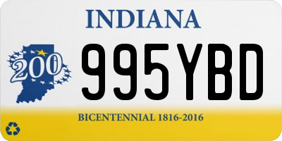 IN license plate 995YBD