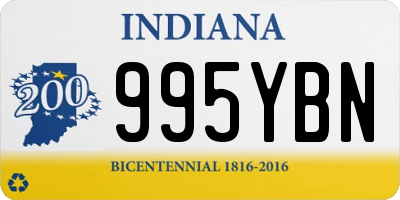 IN license plate 995YBN