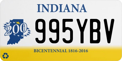 IN license plate 995YBV