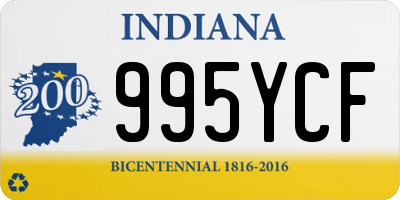 IN license plate 995YCF