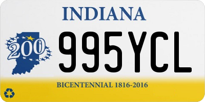 IN license plate 995YCL