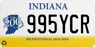 IN license plate 995YCR