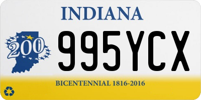 IN license plate 995YCX