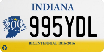 IN license plate 995YDL