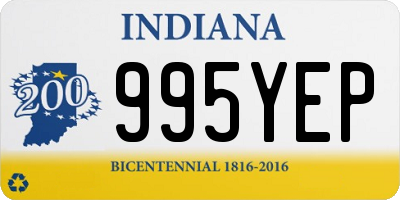 IN license plate 995YEP