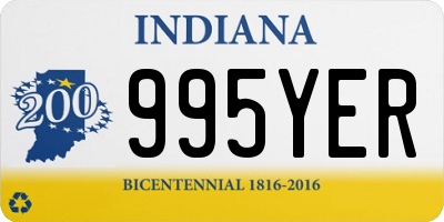 IN license plate 995YER