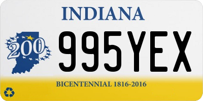 IN license plate 995YEX