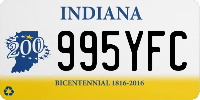 IN license plate 995YFC