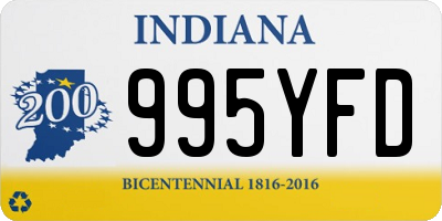 IN license plate 995YFD