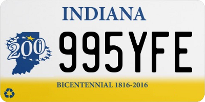 IN license plate 995YFE