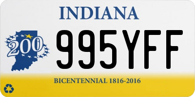 IN license plate 995YFF