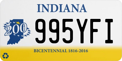 IN license plate 995YFI