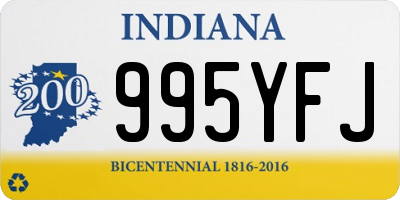 IN license plate 995YFJ