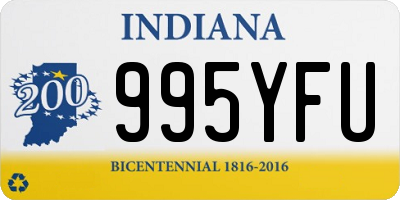 IN license plate 995YFU