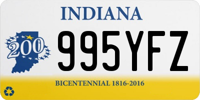 IN license plate 995YFZ