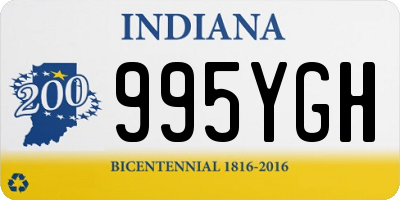 IN license plate 995YGH